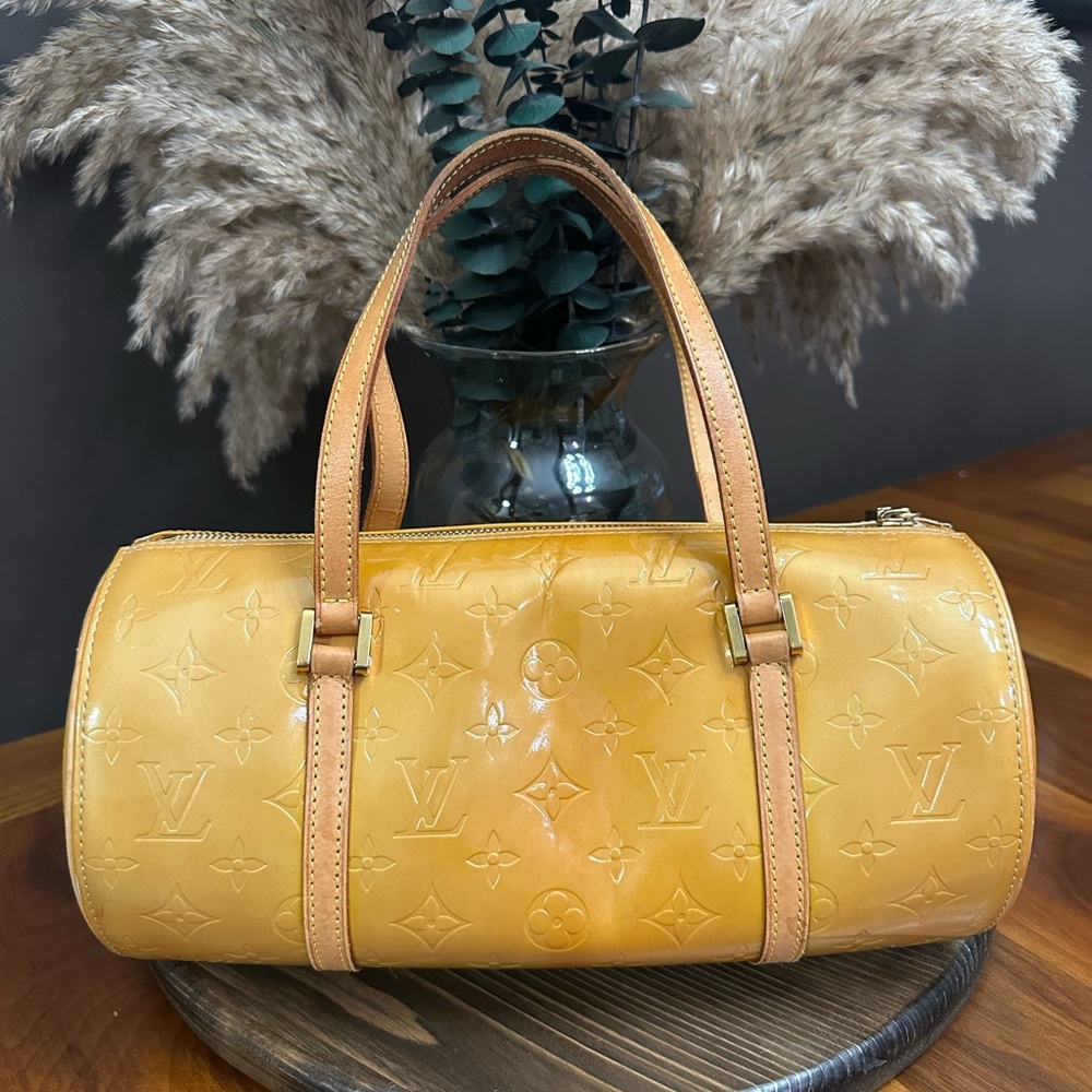 LV Papillon 30 Yellow Vernis